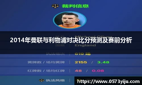 2014年曼联与利物浦对决比分预测及赛前分析